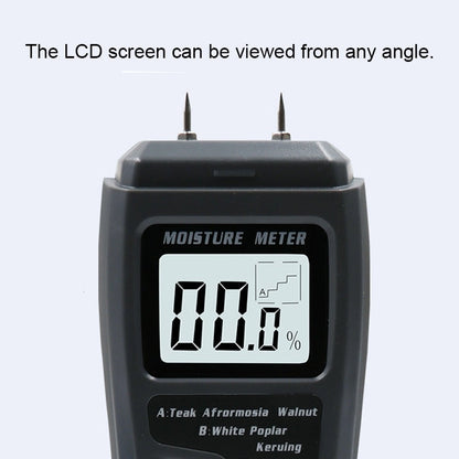 Rechargeable Wood Moisture Tester Moisture Measurement for Wood Flooring and Carton without Battery