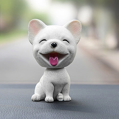 Shaking Head Dog Car Ornaments Resins Lovely Cartoon Dog New Year Gifts with Double-sided Adhesive Tape, Inu Cartoon Dog, Bulldog Cartoon Dog, Husky Dog Cartoon Dog, Corgi Dog Cartoon Dog, White Teddy Cartoon Dog, Brown Teddy Cartoon Dog               ...
