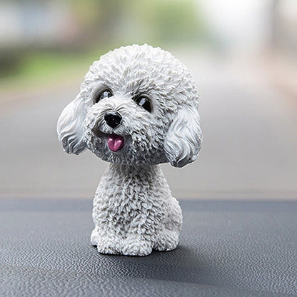 Shaking Head Dog Car Ornaments Resins Lovely Cartoon Dog New Year Gifts with Double-sided Adhesive Tape, Inu Cartoon Dog, Bulldog Cartoon Dog, Husky Dog Cartoon Dog, Corgi Dog Cartoon Dog, White Teddy Cartoon Dog, Brown Teddy Cartoon Dog               ...