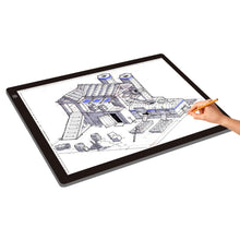 A2 Size 23W 12V  LED Three Level of Brightness Dimmable Acrylic Copy Boards for Anime Sketch Drawing Sketchpad, with Power Adapter, A2 with Power Adapter