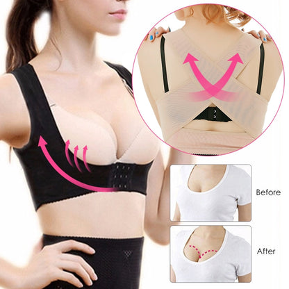 Women Ultrathin Kyphosis Correction Shoulder Support Tight-fitting Orthopedic Belt, Size:XL, XL