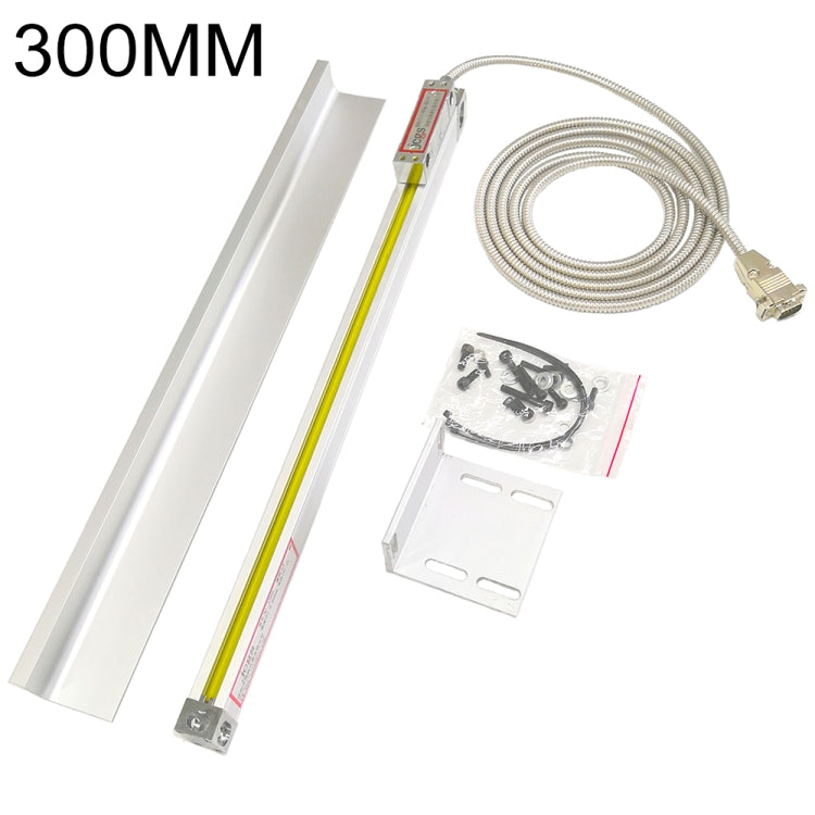 300mm Measuring Range Milling Lathe Digital Readout Encoder Grating Electronic Ruler Linear Scale, 300mm