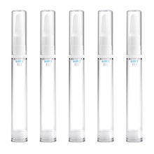 5 PCS Clear Empty Travel Portable Refillable Plastic Pump Bottle Containers, 15ml, 15ml