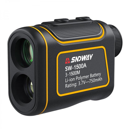 SNDWAY SW1500A Handheld Outdoor Waterproof Telescope Range Finder Distance Measurer, 1500m, 1500m