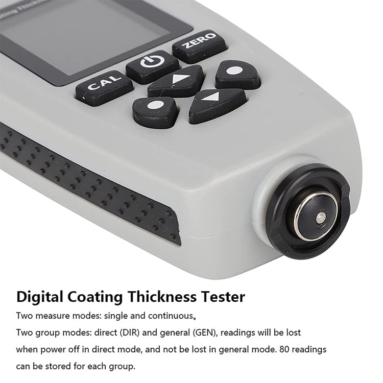 RZEC770 LCD Display Coating Paint Thickness Gauge Meter Tools
