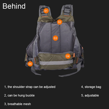 MANNER Outdoor Multifunctional Fishing Life Vest Swimming Life Jacket, MANNER Life Jacket