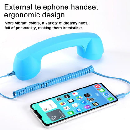3.5mm Plug Mic Retro Telephone Anti-radiation Cell Phone Handset Receiver, 3.5mm