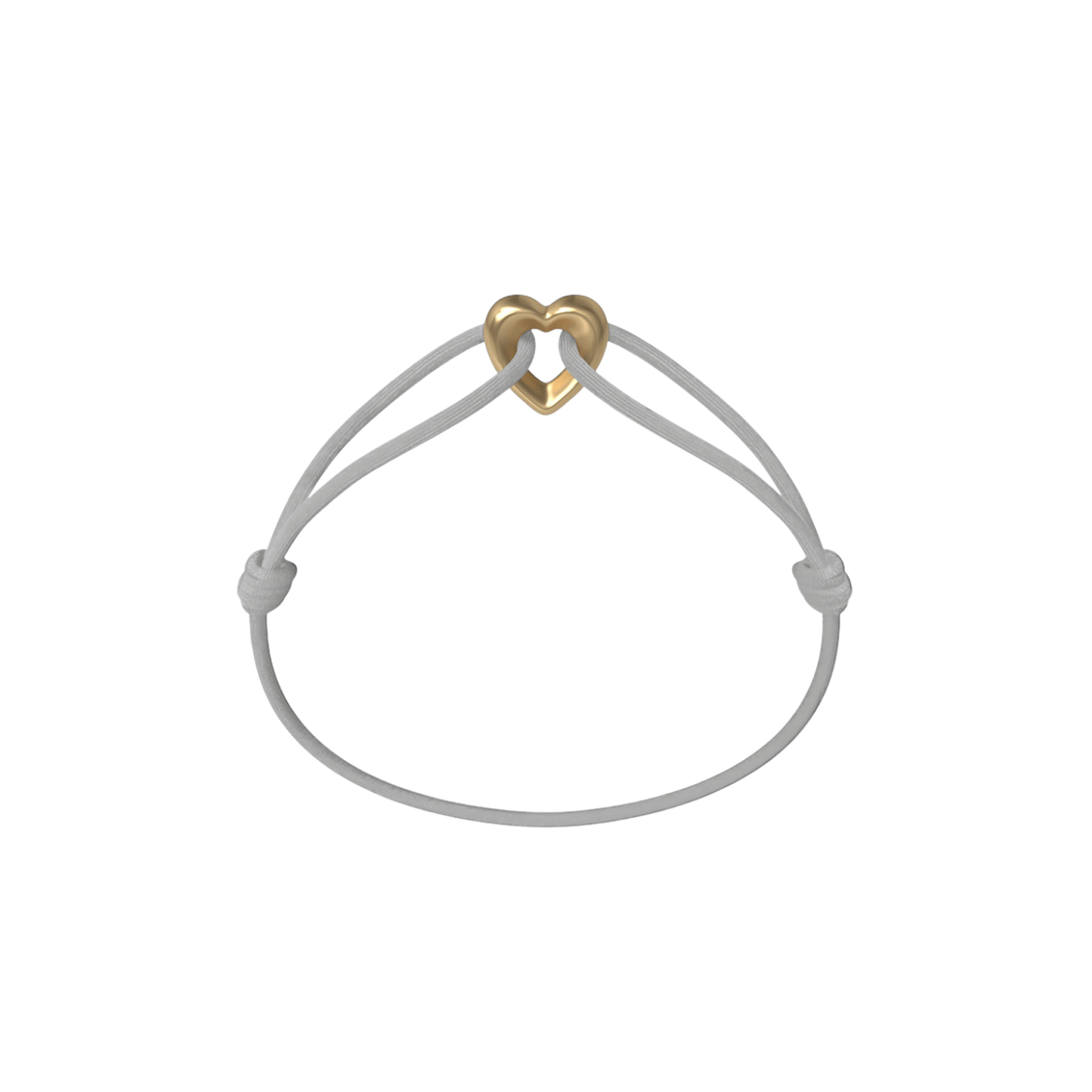 Golden Heart Cord Bracelet