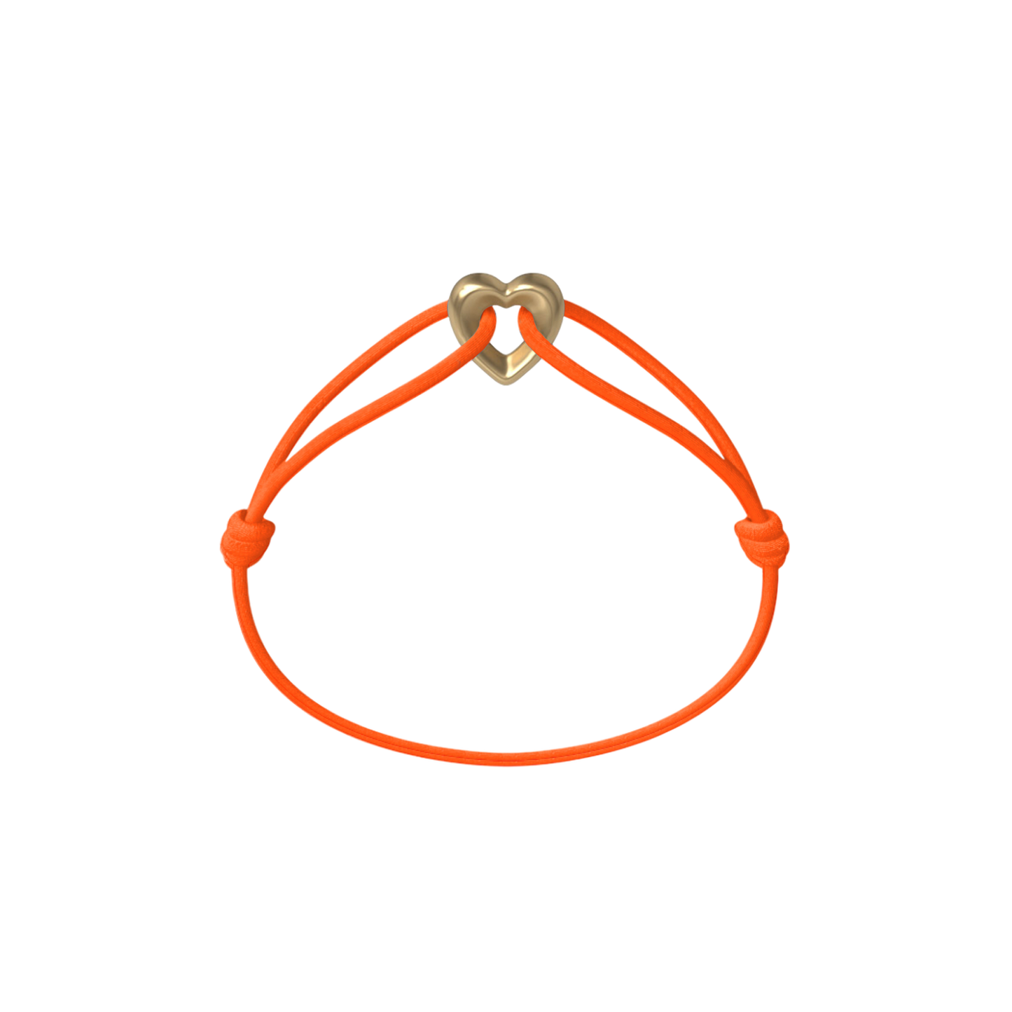 Golden Heart Cord Bracelet