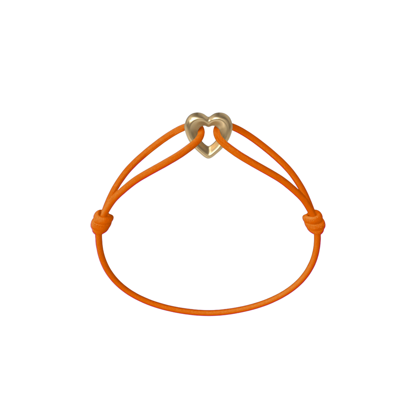 Golden Heart Cord Bracelet