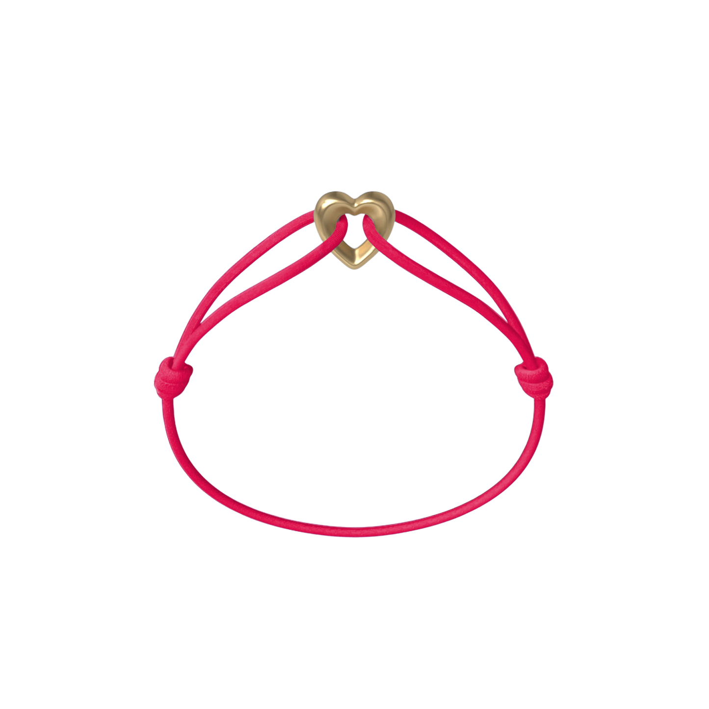 Golden Heart Cord Bracelet