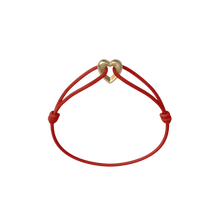 Golden Heart Cord Bracelet