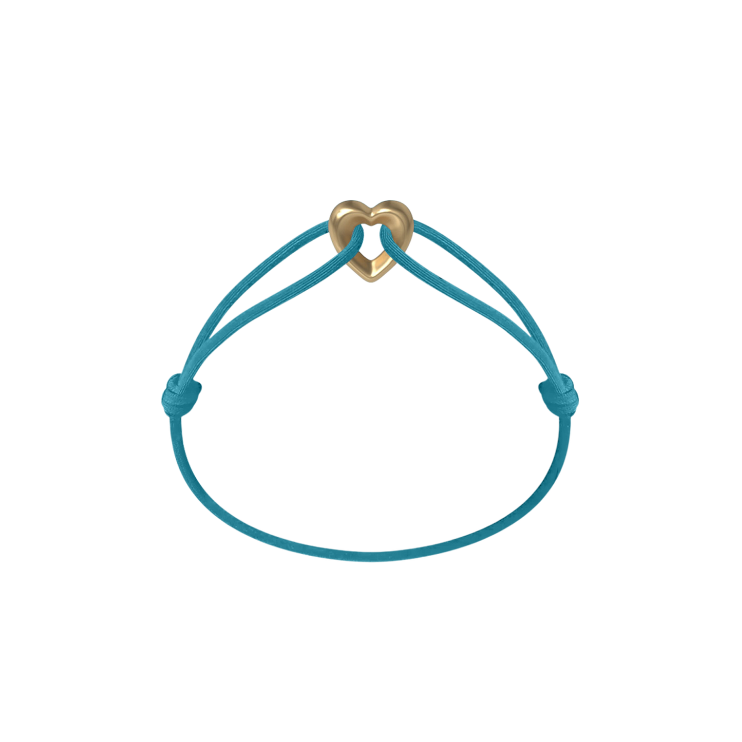 Golden Heart Cord Bracelet