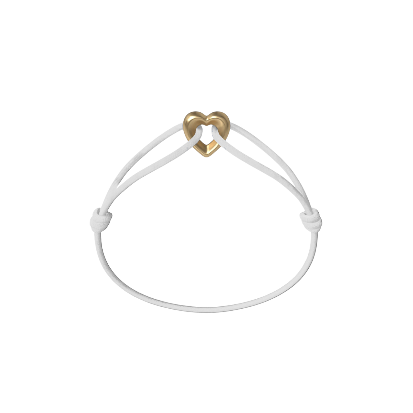 Golden Heart Cord Bracelet