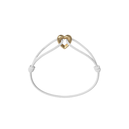 Golden Heart Cord Bracelet