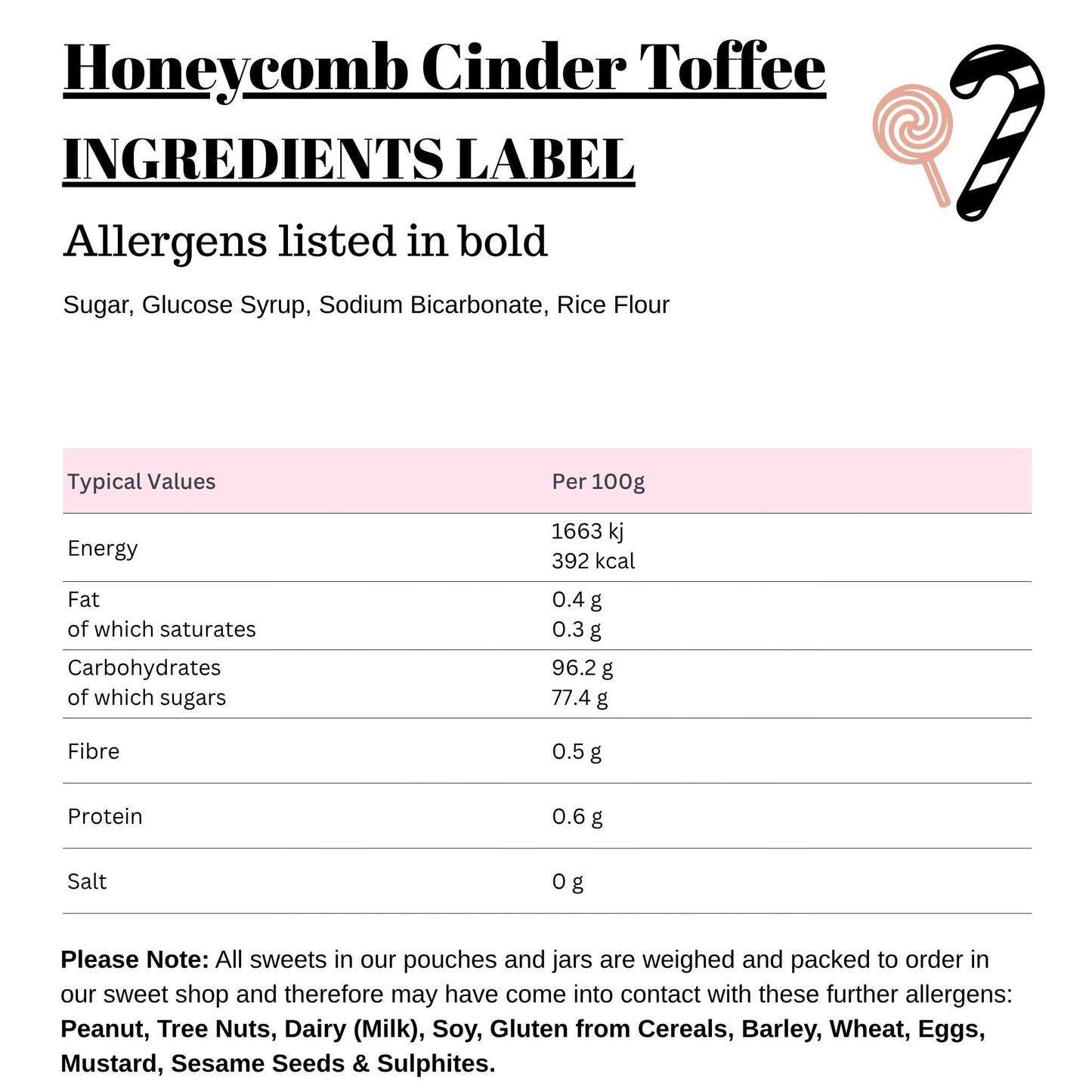 Honeycomb Cinder Toffee