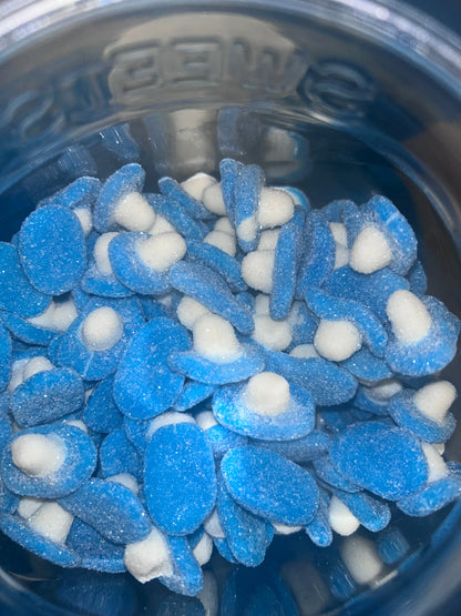 Fizzy Blue Raspberry Mushrooms