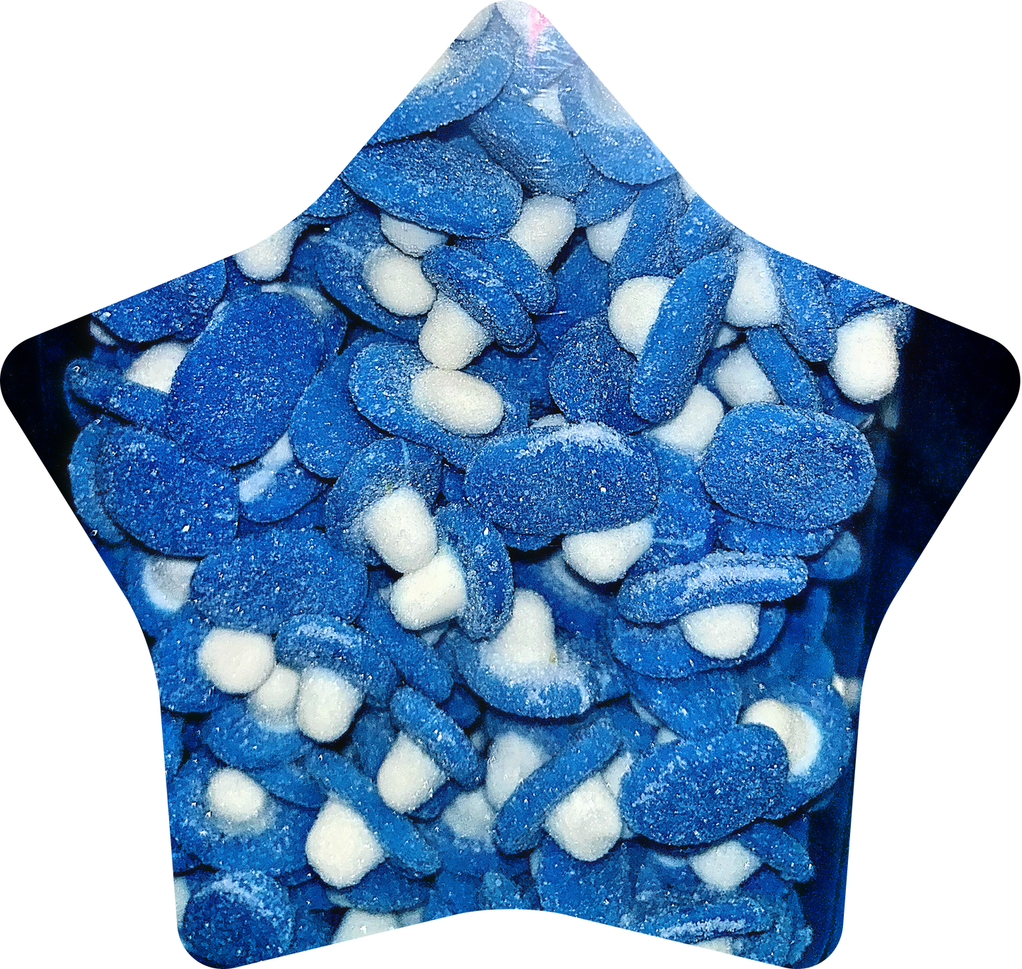 Fizzy Blue Raspberry Mushrooms