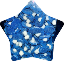 Fizzy Blue Raspberry Mushrooms
