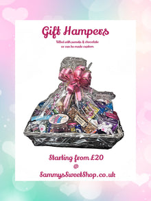 Sweet & chocolate gift hampers(starting from £20)
