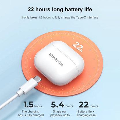 Original Lenovo LivePods LP40 TWS IPX4 Waterproof Bluetooth Earphone with Charging Box, Support Touch & HD Call & Siri & Master-slave Switching, LivePods LP40