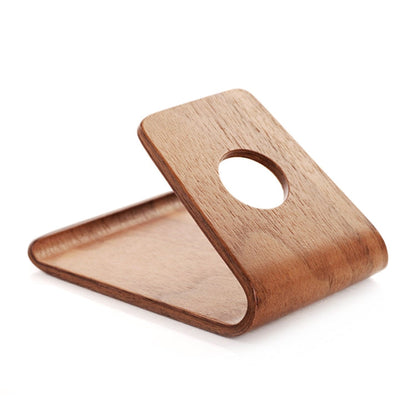 JS01 Wooden Desktop Phone Holder Universal Curved Wood Support Frame For Tablet Phones (Lindens), IP7G0650A, IP7G0650B, IP7G0650C