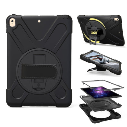 For iPad Pro 10.5 inch 360 Degree Rotation PC + Silicone Protective Case with Holder & Hand-strap, For iPad Pro 10.5 inch
