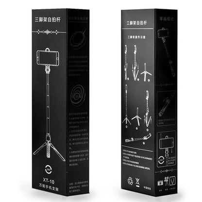 XT10 Multi-function Mobile Live Broadcast Bluetooth Self-timer Pole Tripod