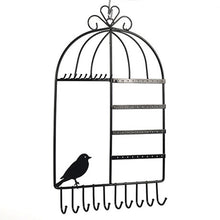 Birdcage Shape Ear Stud Earrings Bracelet Pendant Necklace Jewelry Display Storage Rack