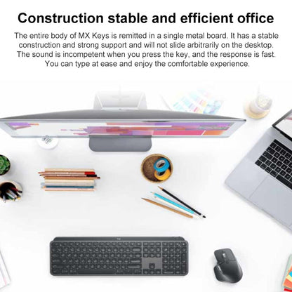 Logitech MX Keys Wireless Bluetooth Silent Keyboard