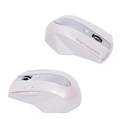 MZ-011 2.4GHz 1600DPI Wireless Rechargeable Optical Mouse with HUB Function, Pearl White, Blue, Silver, Black, Black Silver, White + Royal Blue