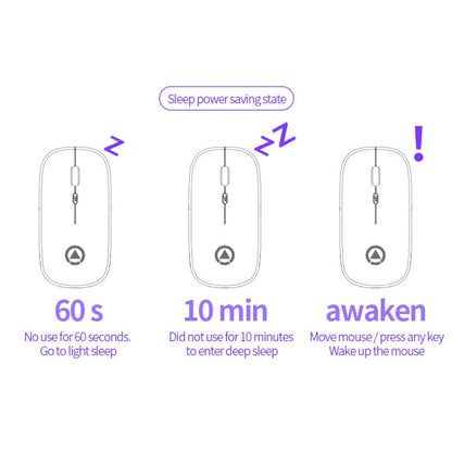 YINDIAO A2 2.4GHz 1600DPI 3-modes Adjustable Wireless Silent Mouse, Battery Powered, Battery ver.