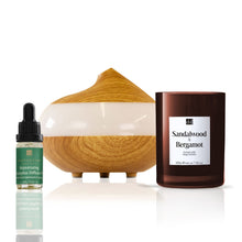 Dr Botanicals Christmas Relaxtion Eucalyptus Diffuser Kit with Sandalwood & Bergamot Candle