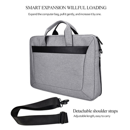 DJ06 Oxford Cloth Waterproof Wear-resistant Portable Expandable Laptop Bag for 15.4 inch Laptops, with Detachable Shoulder Strap, 15.4 inch