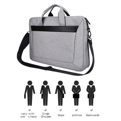 DJ06 Oxford Cloth Waterproof Wear-resistant Portable Expandable Laptop Bag for 15.4 inch Laptops, with Detachable Shoulder Strap, 15.4 inch