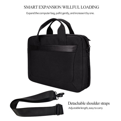 DJ06 Oxford Cloth Waterproof Wear-resistant Portable Expandable Laptop Bag for 15.6 inch Laptops, with Detachable Shoulder Strap, 15.6 inch