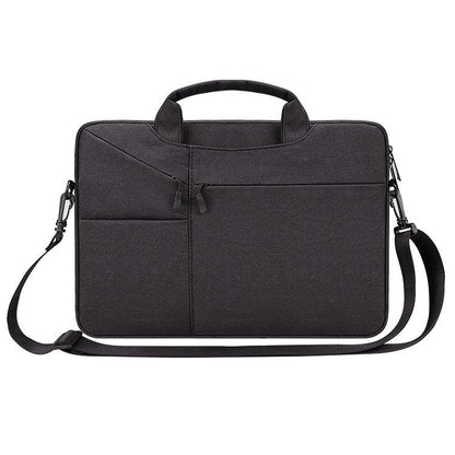 ST02S Waterproof Tear Resistance Hidden Portable Strap One-shoulder Handbag for 14.1 inch Laptops, with Suitcase Belt, ST02S 14.1 inch Navy Blue, ST02S 14.1 inch Black, ST02S 14.1 inch Dark Gray, ST02S 14.1 inch Pink, ST02S 14.1 inch Light Grey