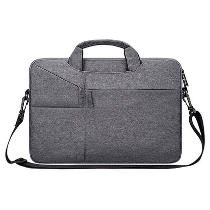ST02S Waterproof Tear Resistance Hidden Portable Strap One-shoulder Handbag for 14.1 inch Laptops, with Suitcase Belt, ST02S 14.1 inch Navy Blue, ST02S 14.1 inch Black, ST02S 14.1 inch Dark Gray, ST02S 14.1 inch Pink, ST02S 14.1 inch Light Grey