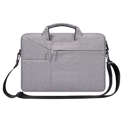 ST02S Waterproof Tear Resistance Hidden Portable Strap One-shoulder Handbag for 14.1 inch Laptops, with Suitcase Belt, ST02S 14.1 inch Navy Blue, ST02S 14.1 inch Black, ST02S 14.1 inch Dark Gray, ST02S 14.1 inch Pink, ST02S 14.1 inch Light Grey