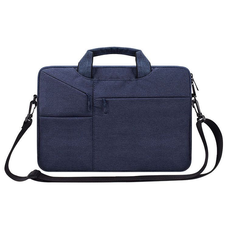 ST02S Waterproof Tear Resistance Hidden Portable Strap One-shoulder Handbag for 14.1 inch Laptops, with Suitcase Belt, ST02S 14.1 inch Navy Blue, ST02S 14.1 inch Black, ST02S 14.1 inch Dark Gray, ST02S 14.1 inch Pink, ST02S 14.1 inch Light Grey