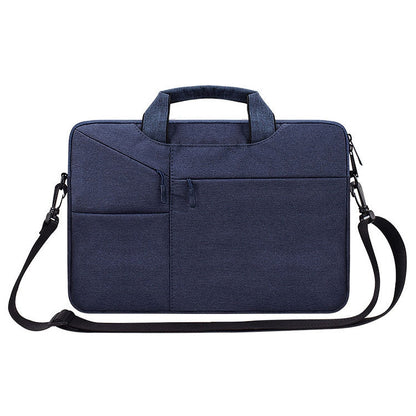 ST02S Waterproof Tear Resistance Hidden Portable Strap One-shoulder Handbag for 14.1 inch Laptops, with Suitcase Belt, ST02S 14.1 inch Navy Blue, ST02S 14.1 inch Black, ST02S 14.1 inch Dark Gray, ST02S 14.1 inch Pink, ST02S 14.1 inch Light Grey