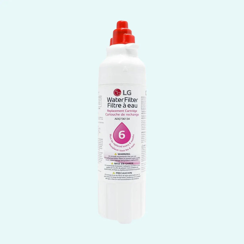 Genuine LG LT800P- 6 Month / 200 Gallon Capacity Replacement Refrigerator Water Filter (NSF42 and NSF53) ADQ73613401, ADQ73613408, or ADQ75795104 , White
