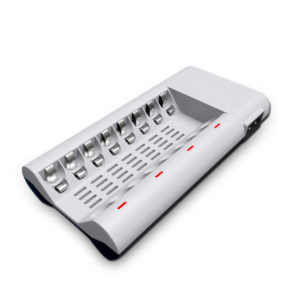 100-240V 8 Slot Battery Charger for AA & AAA Battery, US Plug