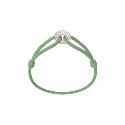 Rose Soho Pavé Cord Bracelet