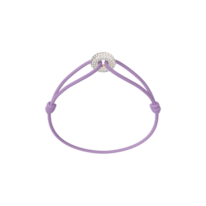 Mini Rose Soho Pavé Cord Bracelet