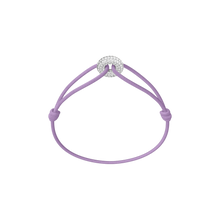 Mini Silver Soho Pavé Cord Bracelet
