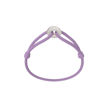 Rose Soho Pavé Cord Bracelet