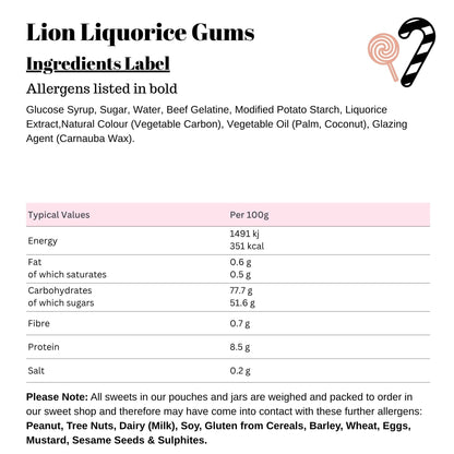 Lion Liquorice Gums