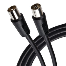 Maplin TV Aerial Extension Cable Coaxial RF Male to RF Female - Black