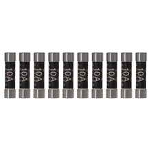Maplin 10 Amp Domestic Fuse BS1362 6.3mm x 25.4mm - Pack of 10